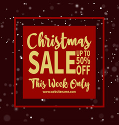 Christmas Big Sale Flyer Poster Design