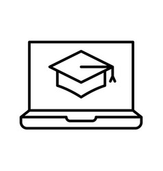 E-learning Icon Digital Course Distant Education