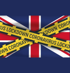 Great Britain Flag Icon And Logo Coronavirus