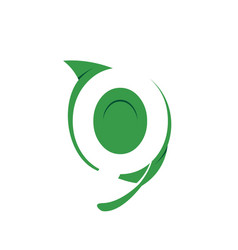 Leaf Letter O Icon