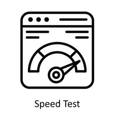 Speed Test Outline Icon Design