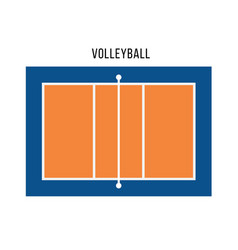 Handball court top view sports ground Royalty Free Vector