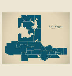 Modern City Map - Las Vegas Nevada City