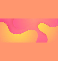 Pink And Orange Abstract Creative Banner In