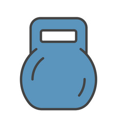 Color Blue Kettlebell Icon