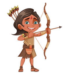 Native American Tribe Kid Archer