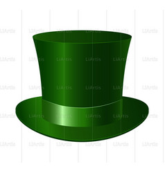 Green Silk Top Hat