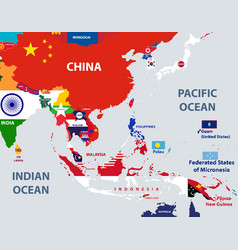 Map Of South East Asian Countries Mixed