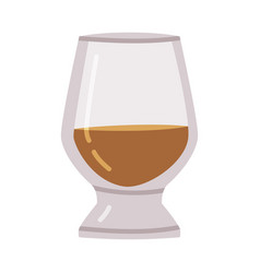 Whisky Or Whiskey Poured In Glass