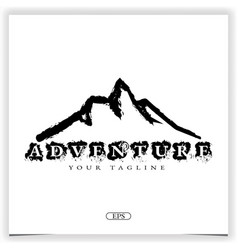 Adventure Lake And Mountain Logo Premium Elegant