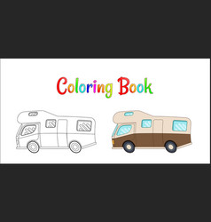 Camping Car Concept Coloring Pages