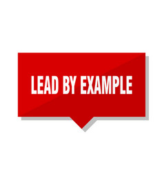 Lead By Example Red Tag