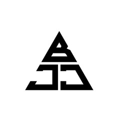 Bjj Triangle Letter Logo Design