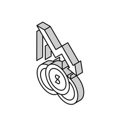 Finance Lost Poverty Problem Isometric Icon