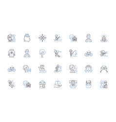 Digital Advertising Line Icons Collection