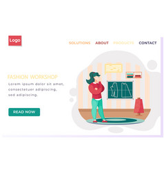 Fashion Workshop Landing Page Designer Making