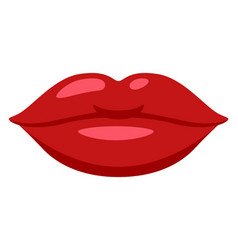 Red Lips Sexy Lady Symbol Kiss Sign