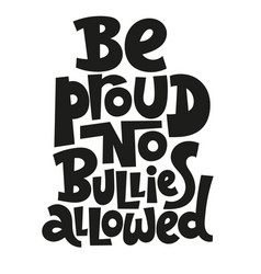 Anti Bullying Lettering