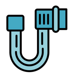 Plumber Cleaning Icon Flat