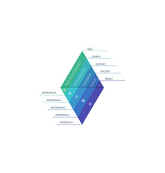 Triangle With 5 Elements Infographic Template