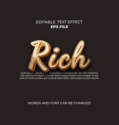 Rich Text Effect Font Editable Typography 3d