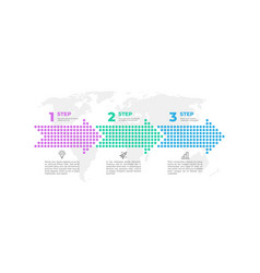 Arrow Infographic Three Steps Options