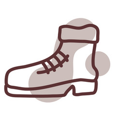 Brown Boots On A White Background