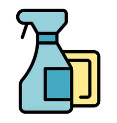 Cleaner Spray Icon Flat