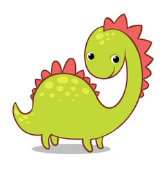 Funny smiling dino Royalty Free Vector Image - VectorStock