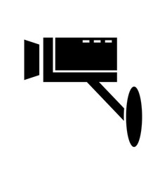 Outdoor Monitoring Camera Silhouette Icon