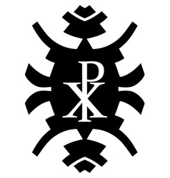 Hipster Element Chi Rho Christogram