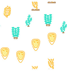 Seaweed Sea Underwater Plant Icons Set