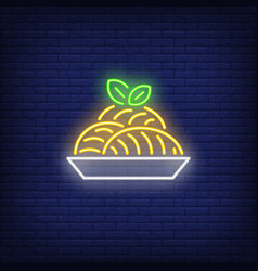 Spaghetti Plate Neon Sign