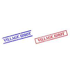 Village Idiot Grunge Rubber Seal Stamps