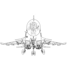 Fighter Jet Wireframe Concept Created