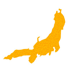 Gold Map Of Honshu Island