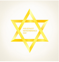 Holocaust Remembrance Day Concept Yellow Star