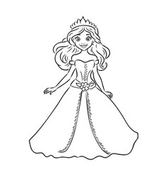 Little Princess Coloring Page For Kids