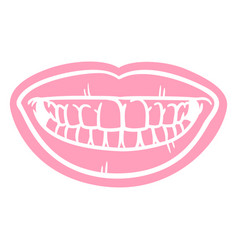 Pink Smile Cut Out