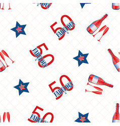 Fifty And Fabulous Seamless Pattern