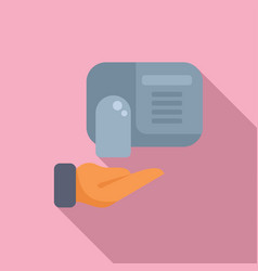 Hand Offering Business Card Icon