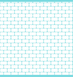 Flat Brick Wall Bathroom Seamless Pattern