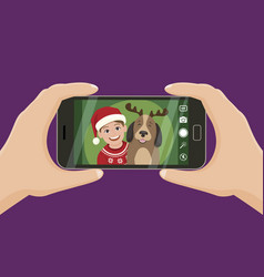 Taking A Christmas Portrait With A Smartphone