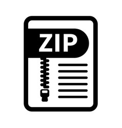 Zip Format File Icon Or Archive Data Icon