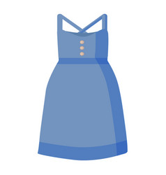 Blue Sundress As A Part Clothing For Use In Web