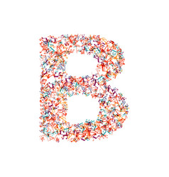 Decorative Music Note Letter B