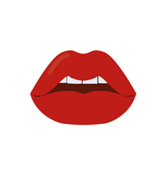 Sexy Red Lips Isolated