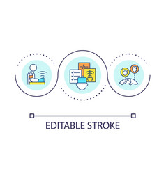 Telemedicine Loop Concept Icon