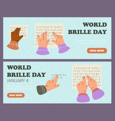 World Braille Day Reading Hands Set