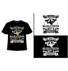 Gym Motivational Quote With Grunge Effect T-shirt